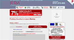 Desktop Screenshot of anunturi-bursa.ro